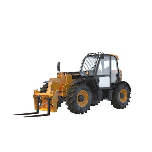 there is a variety of attachments available for telehandlers, including forks, buckets, and truss booms, that can be used for different tasks such as lifting, loading, or reaching